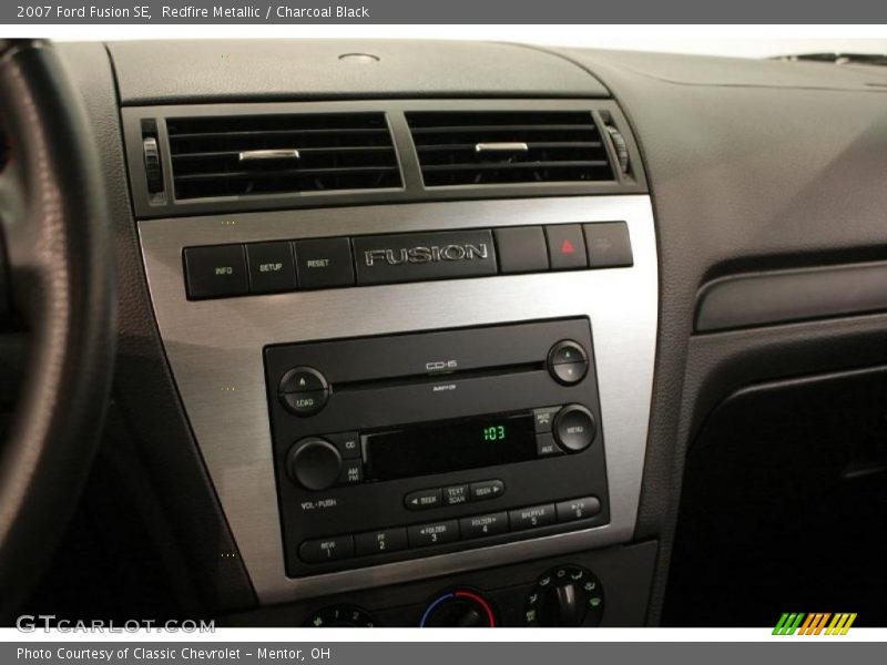 Redfire Metallic / Charcoal Black 2007 Ford Fusion SE
