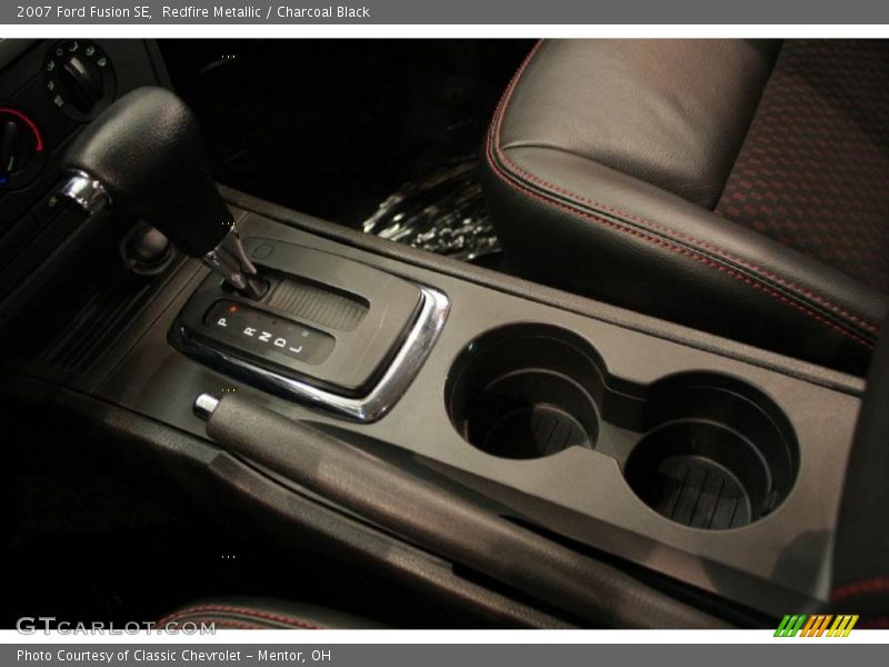 Redfire Metallic / Charcoal Black 2007 Ford Fusion SE