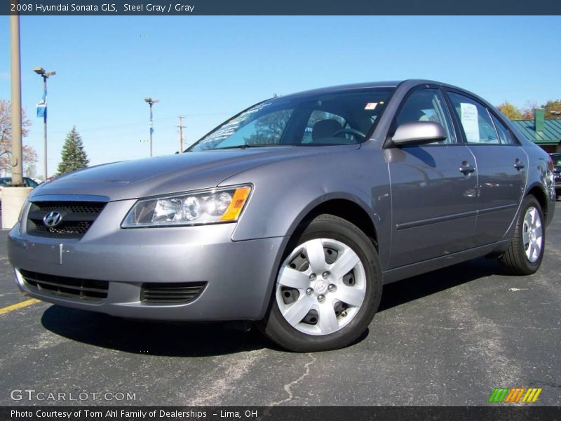 Steel Gray / Gray 2008 Hyundai Sonata GLS