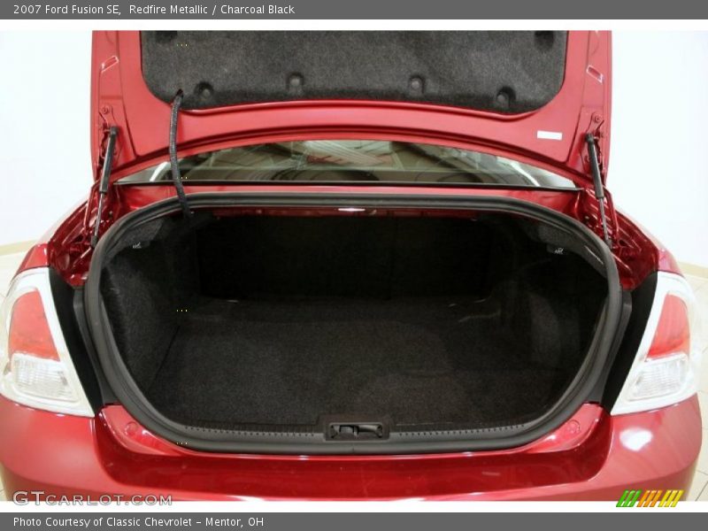 Redfire Metallic / Charcoal Black 2007 Ford Fusion SE