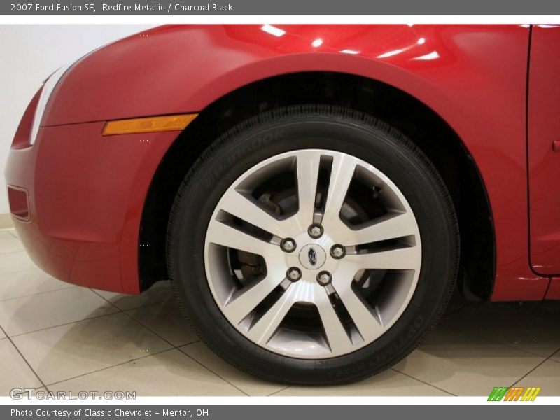 Redfire Metallic / Charcoal Black 2007 Ford Fusion SE