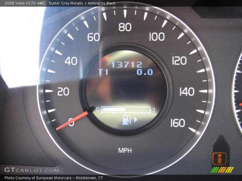 Oyster Grey Metallic / Anthracite Black 2008 Volvo XC70 AWD