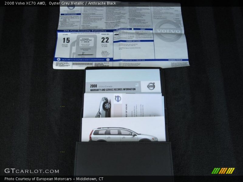Oyster Grey Metallic / Anthracite Black 2008 Volvo XC70 AWD