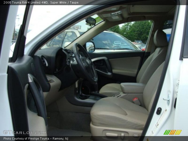 Super White / Taupe 2008 Toyota RAV4 Limited 4WD