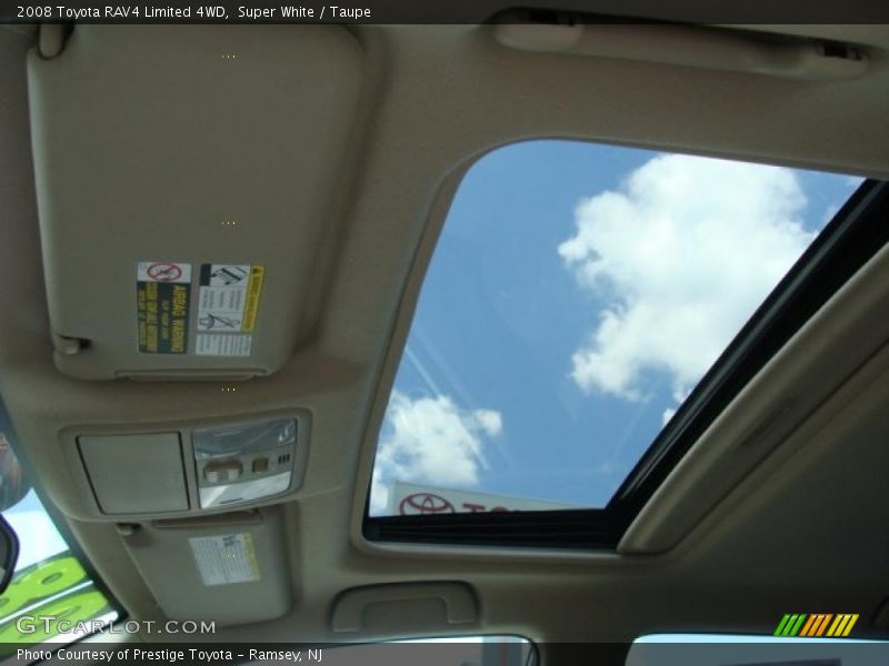 Super White / Taupe 2008 Toyota RAV4 Limited 4WD