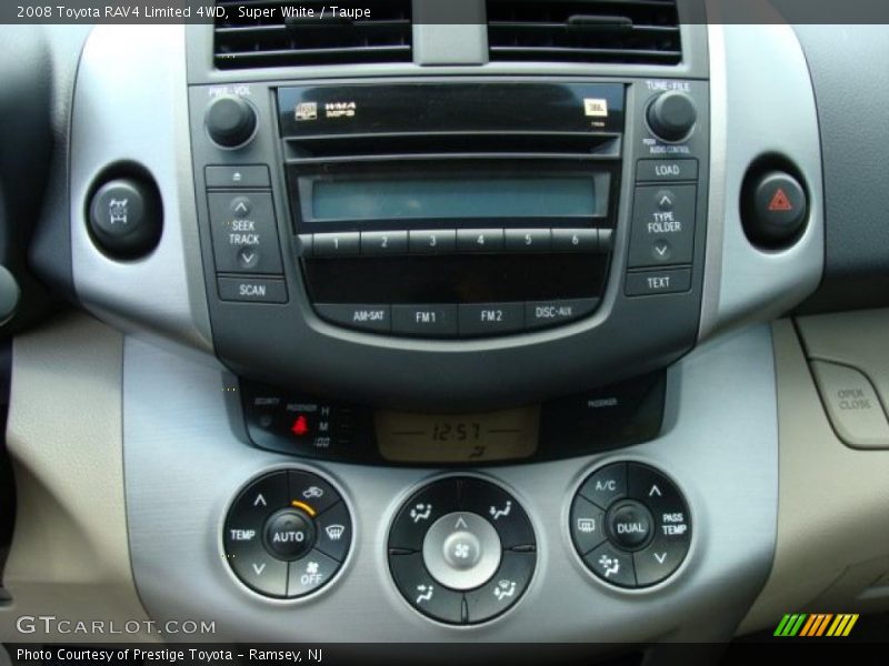 Super White / Taupe 2008 Toyota RAV4 Limited 4WD