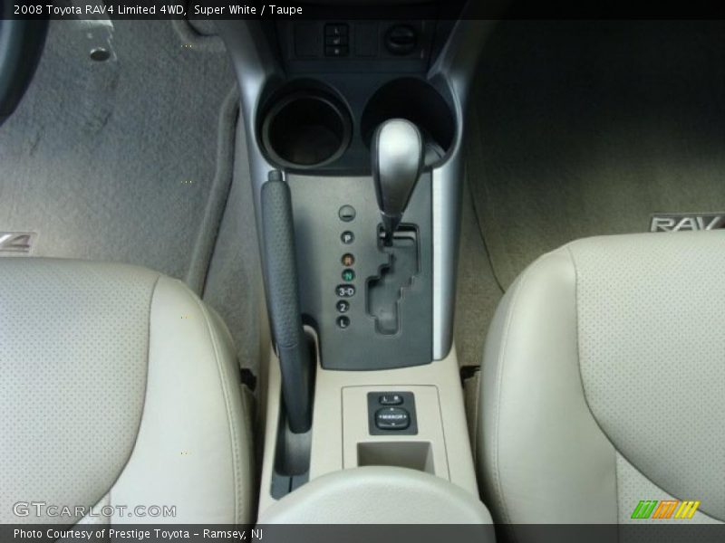 Super White / Taupe 2008 Toyota RAV4 Limited 4WD