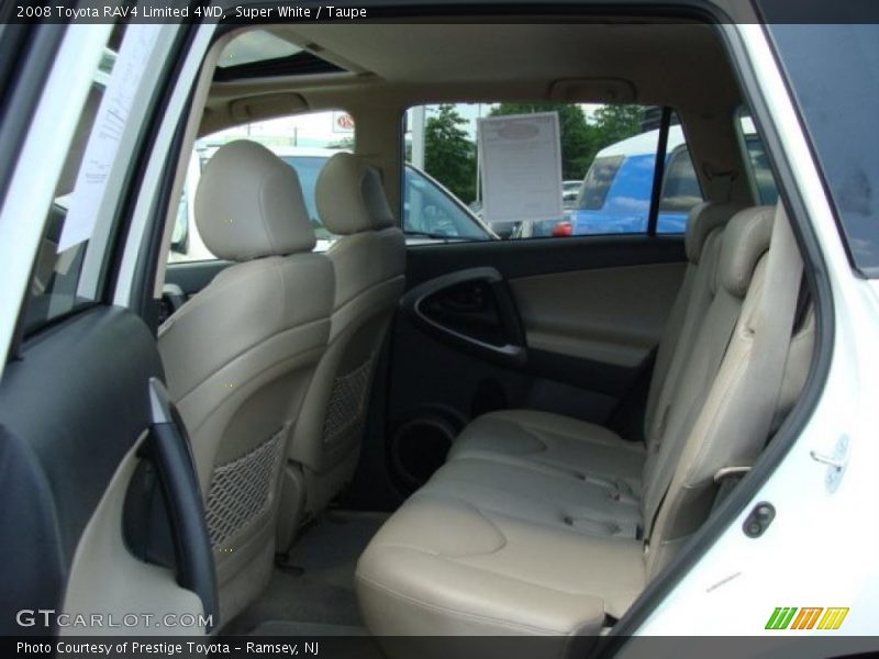 Super White / Taupe 2008 Toyota RAV4 Limited 4WD