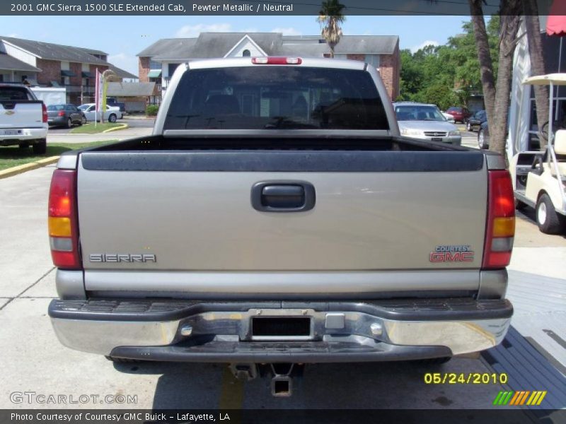 Pewter Metallic / Neutral 2001 GMC Sierra 1500 SLE Extended Cab