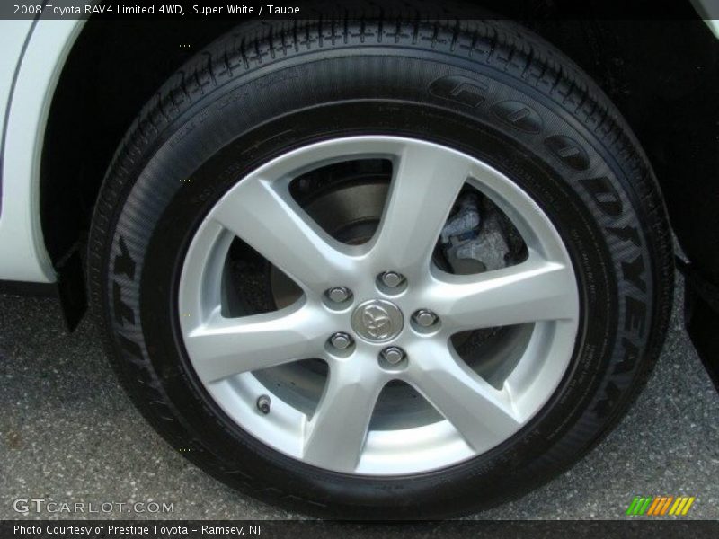 Super White / Taupe 2008 Toyota RAV4 Limited 4WD
