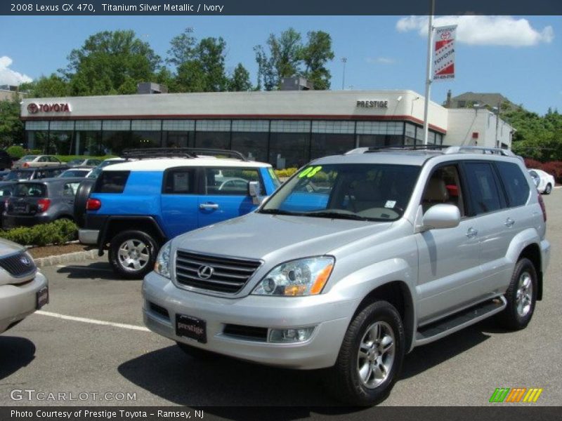 Titanium Silver Metallic / Ivory 2008 Lexus GX 470
