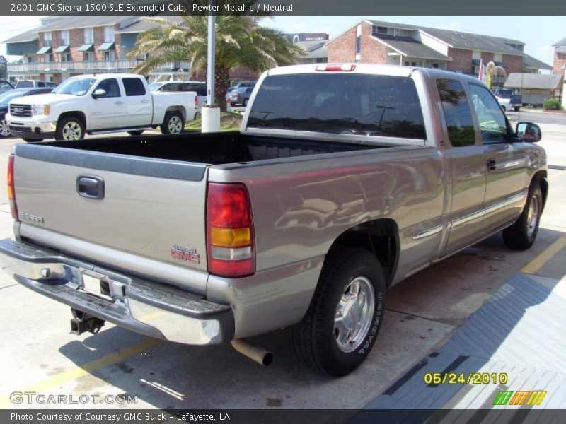 Pewter Metallic / Neutral 2001 GMC Sierra 1500 SLE Extended Cab