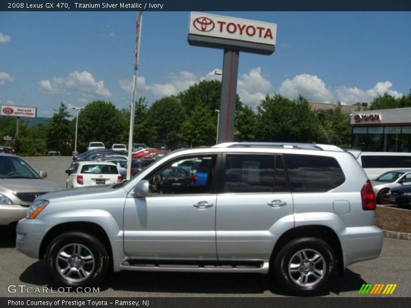 Titanium Silver Metallic / Ivory 2008 Lexus GX 470