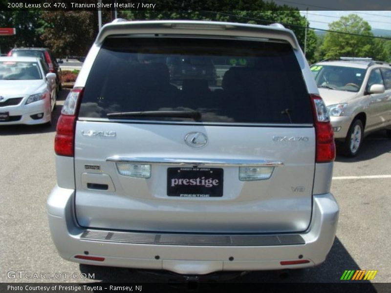 Titanium Silver Metallic / Ivory 2008 Lexus GX 470