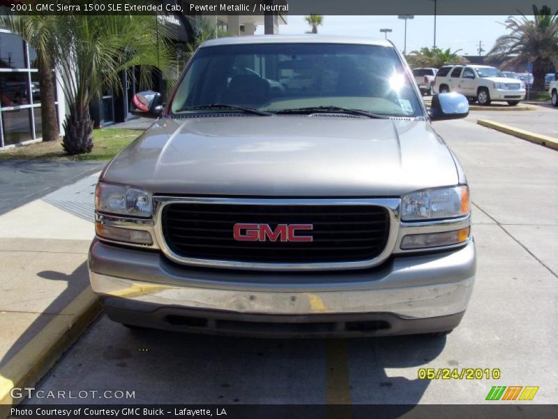 Pewter Metallic / Neutral 2001 GMC Sierra 1500 SLE Extended Cab