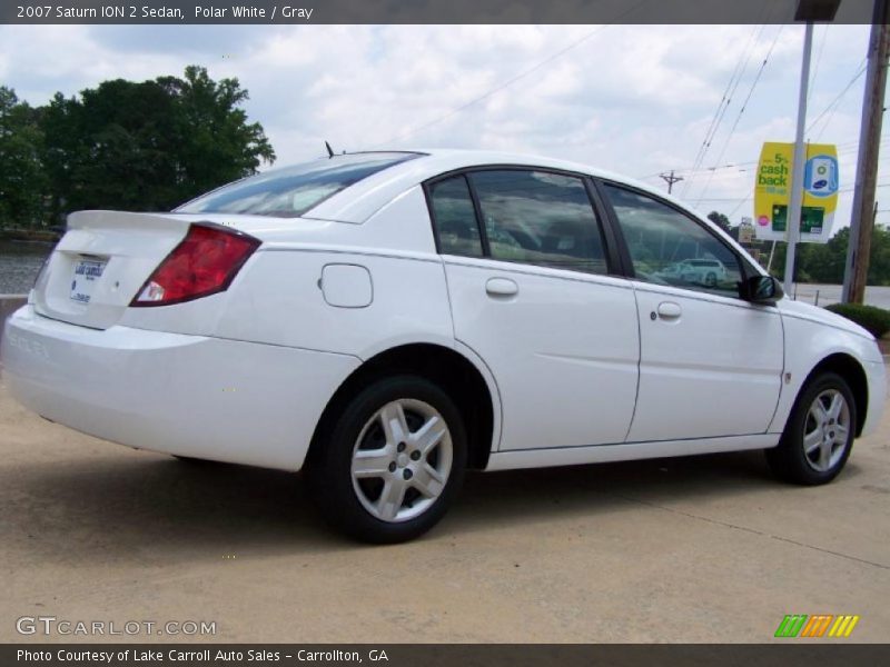 Polar White / Gray 2007 Saturn ION 2 Sedan