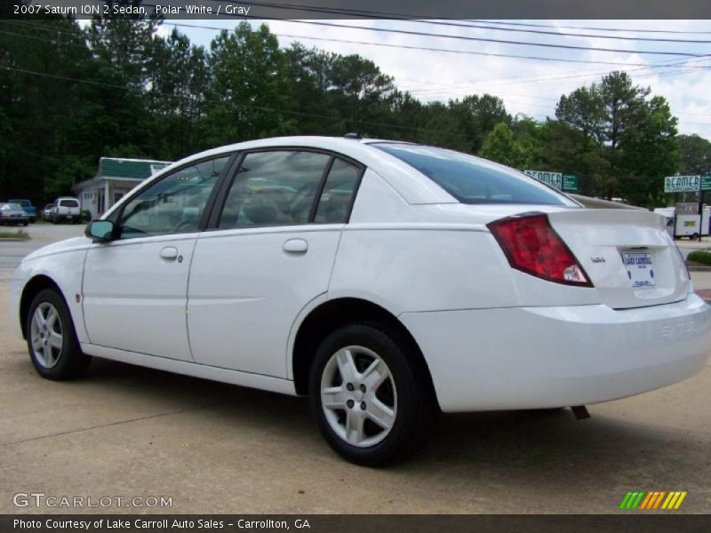 Polar White / Gray 2007 Saturn ION 2 Sedan