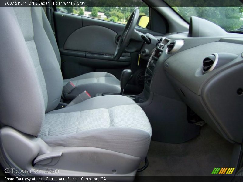 Polar White / Gray 2007 Saturn ION 2 Sedan