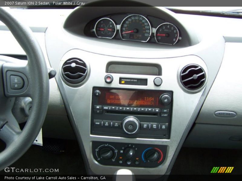Polar White / Gray 2007 Saturn ION 2 Sedan
