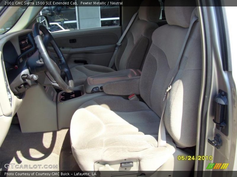 Pewter Metallic / Neutral 2001 GMC Sierra 1500 SLE Extended Cab