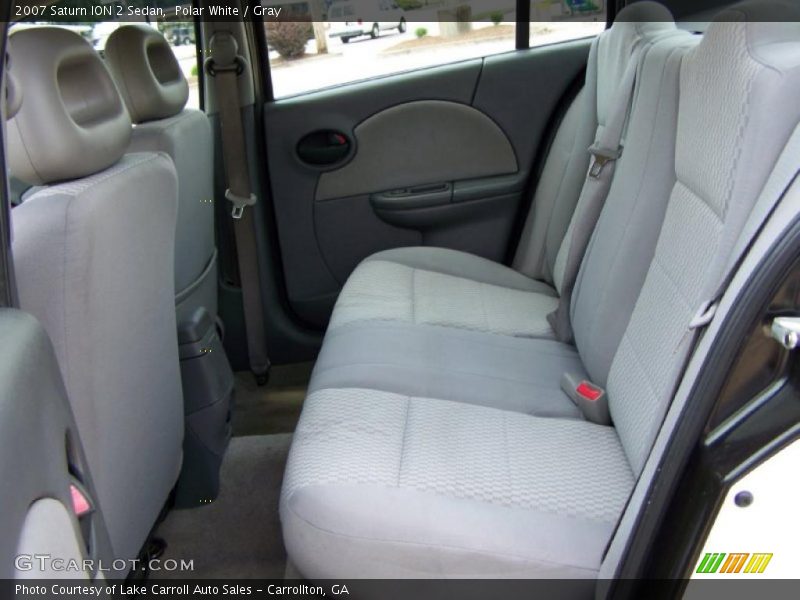 Polar White / Gray 2007 Saturn ION 2 Sedan