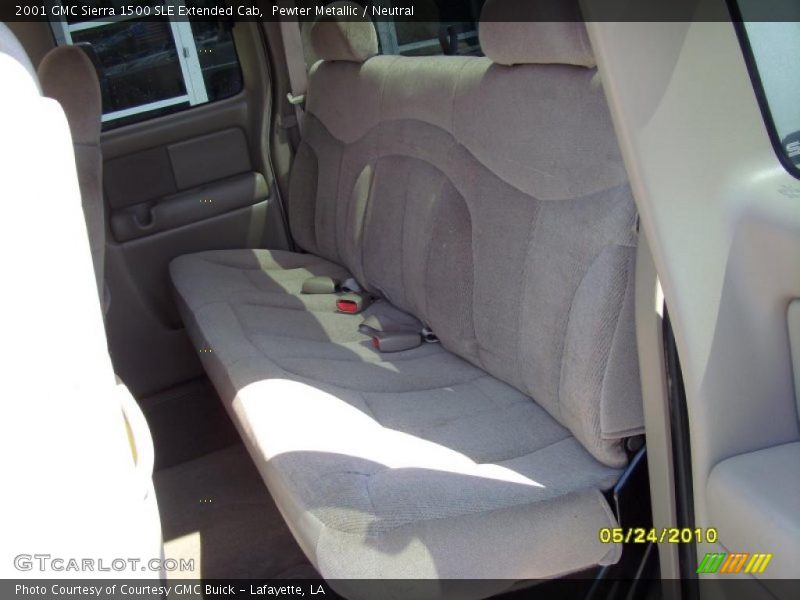 Pewter Metallic / Neutral 2001 GMC Sierra 1500 SLE Extended Cab