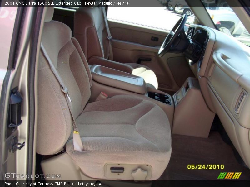 Pewter Metallic / Neutral 2001 GMC Sierra 1500 SLE Extended Cab