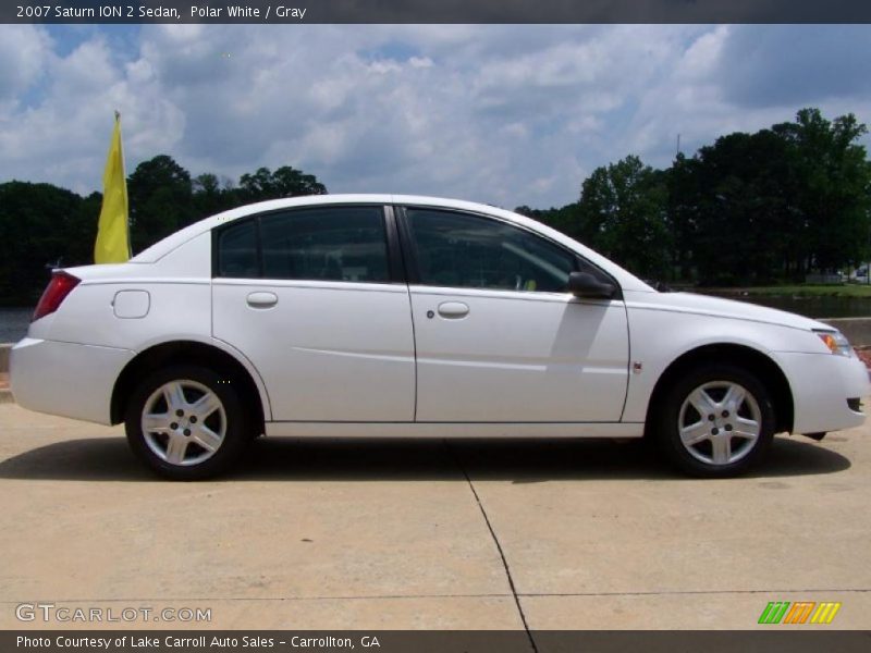 Polar White / Gray 2007 Saturn ION 2 Sedan