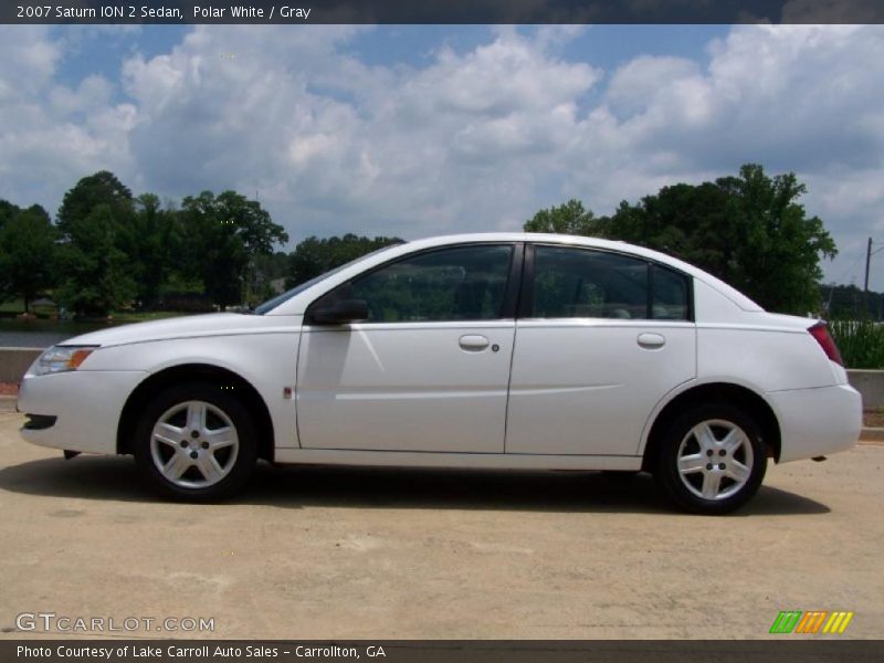 Polar White / Gray 2007 Saturn ION 2 Sedan