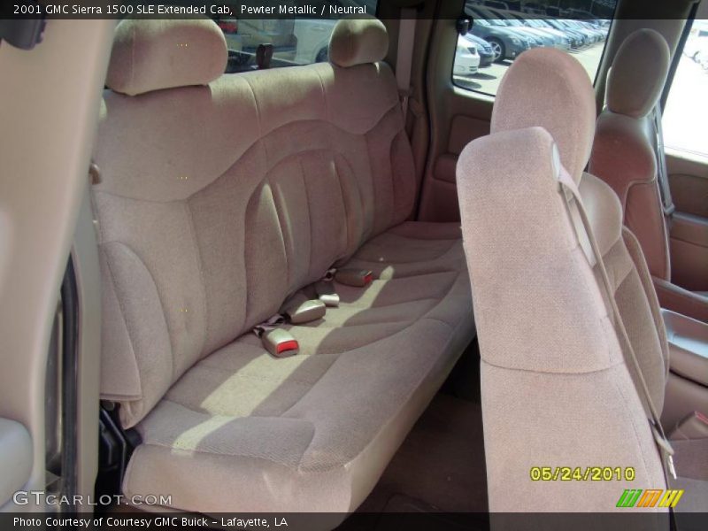 Pewter Metallic / Neutral 2001 GMC Sierra 1500 SLE Extended Cab