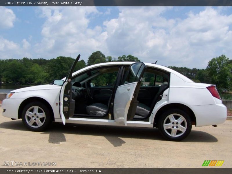 Polar White / Gray 2007 Saturn ION 2 Sedan