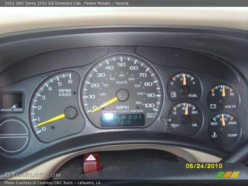 Pewter Metallic / Neutral 2001 GMC Sierra 1500 SLE Extended Cab