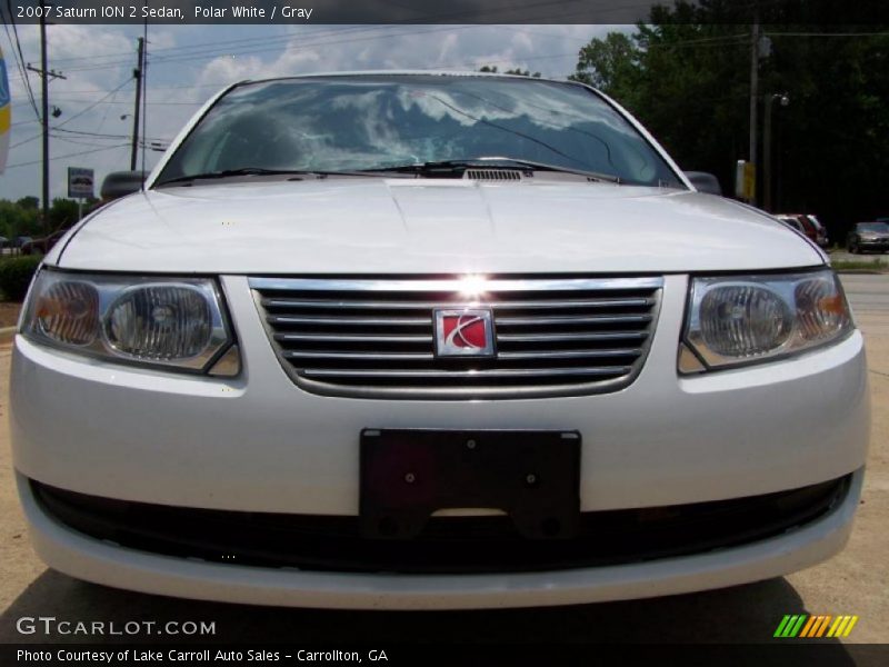 Polar White / Gray 2007 Saturn ION 2 Sedan