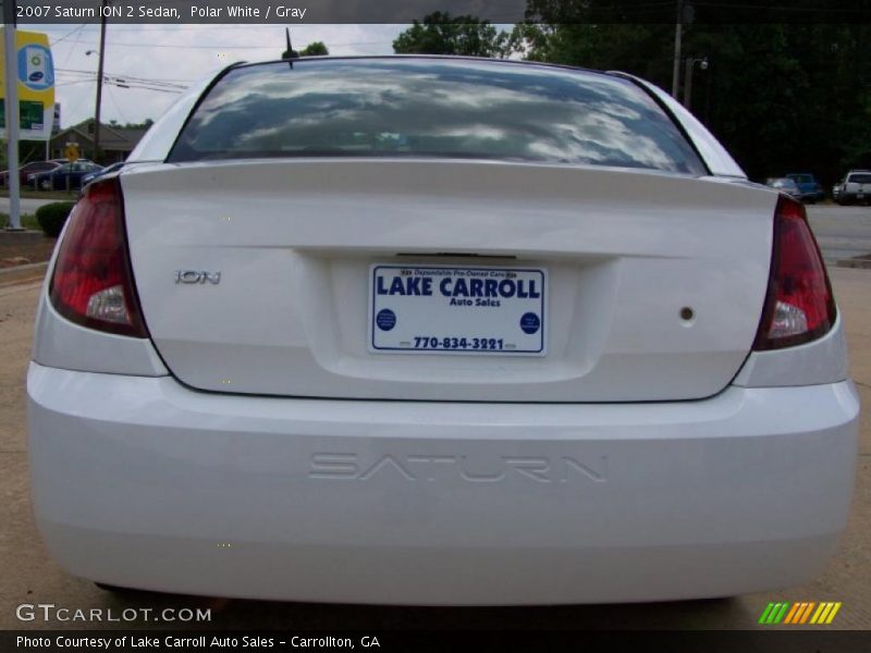 Polar White / Gray 2007 Saturn ION 2 Sedan