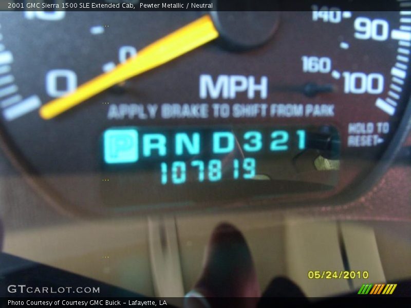 Pewter Metallic / Neutral 2001 GMC Sierra 1500 SLE Extended Cab