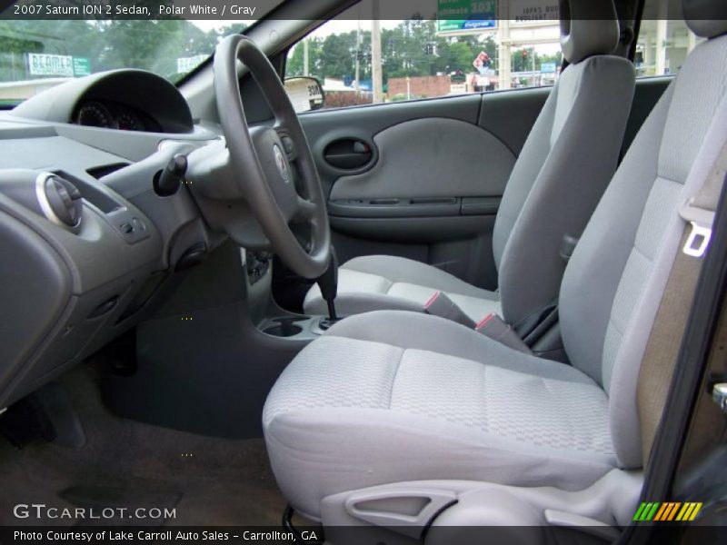 Polar White / Gray 2007 Saturn ION 2 Sedan