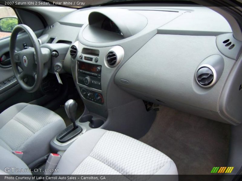 Polar White / Gray 2007 Saturn ION 2 Sedan