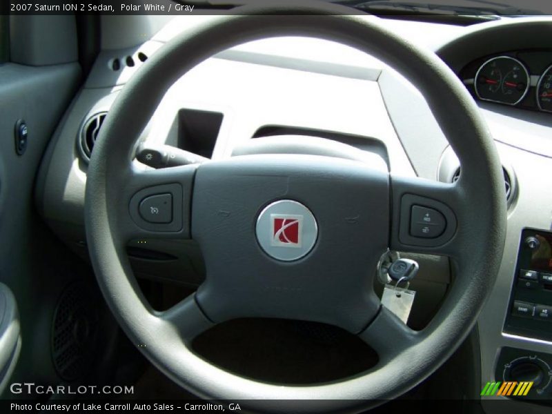 Polar White / Gray 2007 Saturn ION 2 Sedan