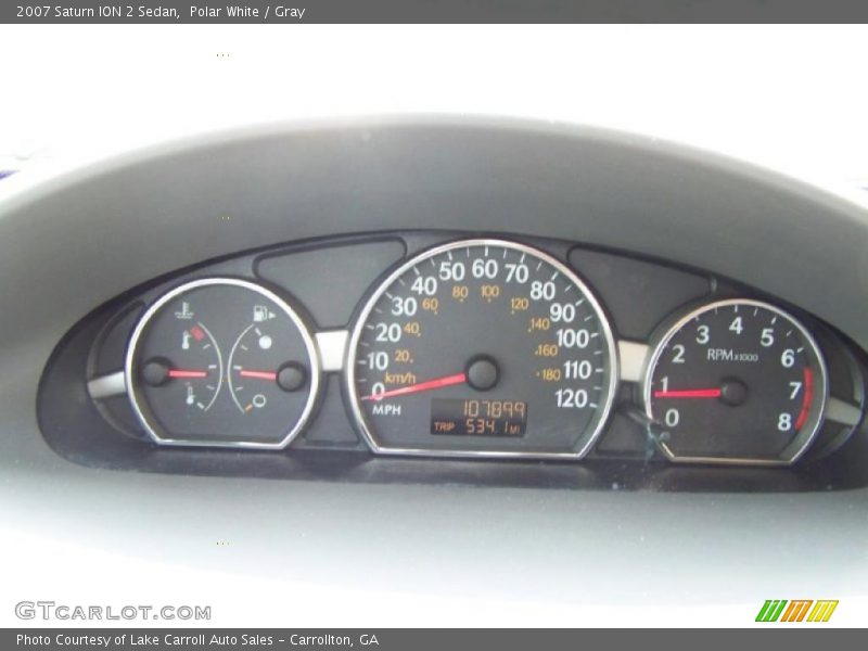 Polar White / Gray 2007 Saturn ION 2 Sedan