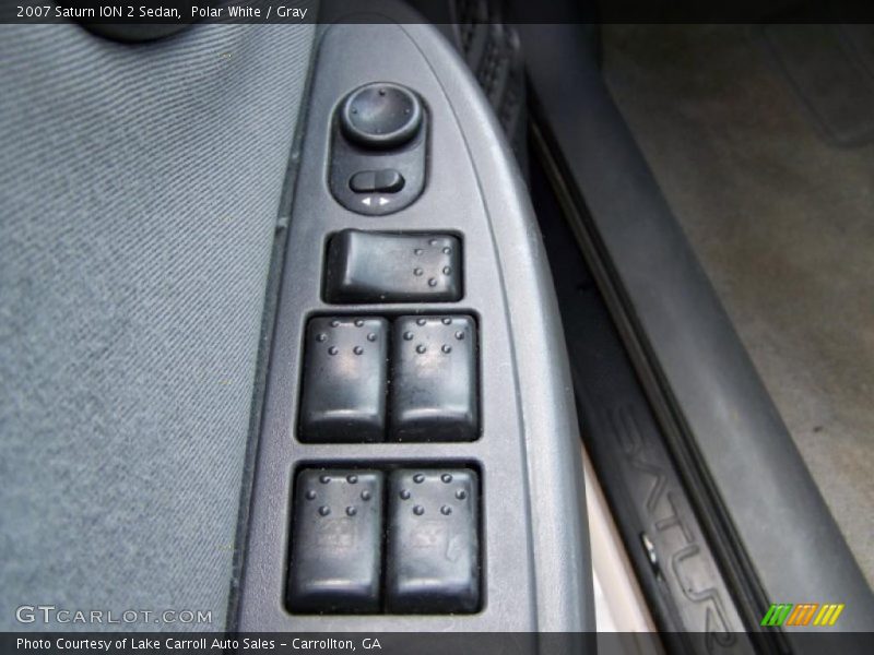 Polar White / Gray 2007 Saturn ION 2 Sedan