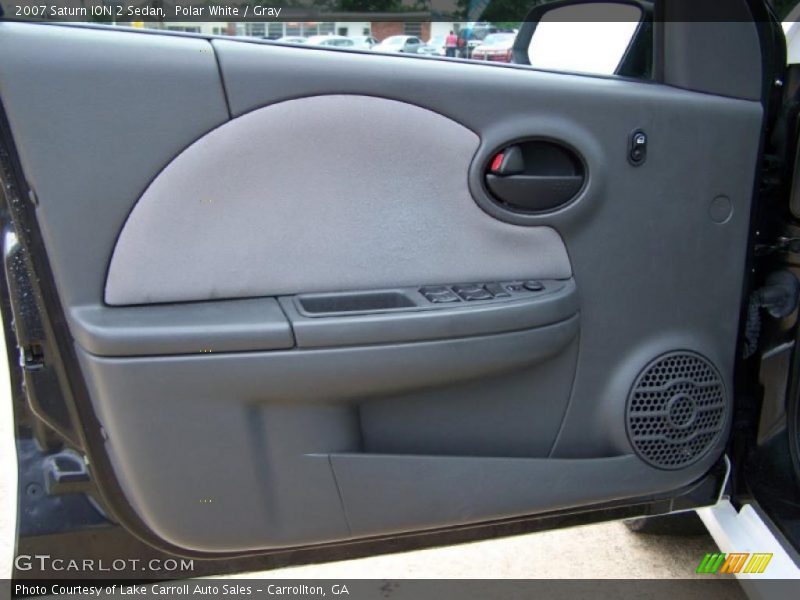 Polar White / Gray 2007 Saturn ION 2 Sedan