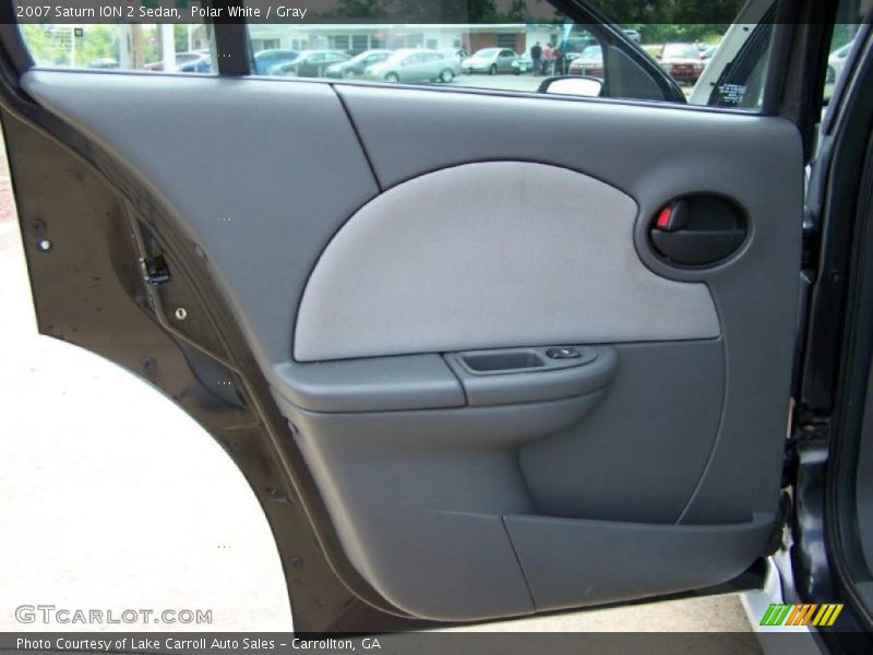 Polar White / Gray 2007 Saturn ION 2 Sedan