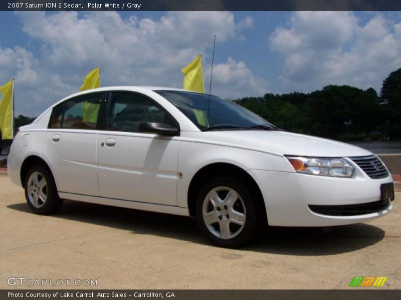 Polar White / Gray 2007 Saturn ION 2 Sedan