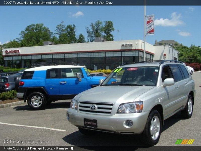Millenium Silver Metallic / Ash Gray 2007 Toyota Highlander Limited 4WD