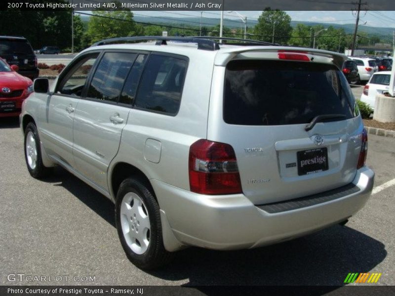 Millenium Silver Metallic / Ash Gray 2007 Toyota Highlander Limited 4WD