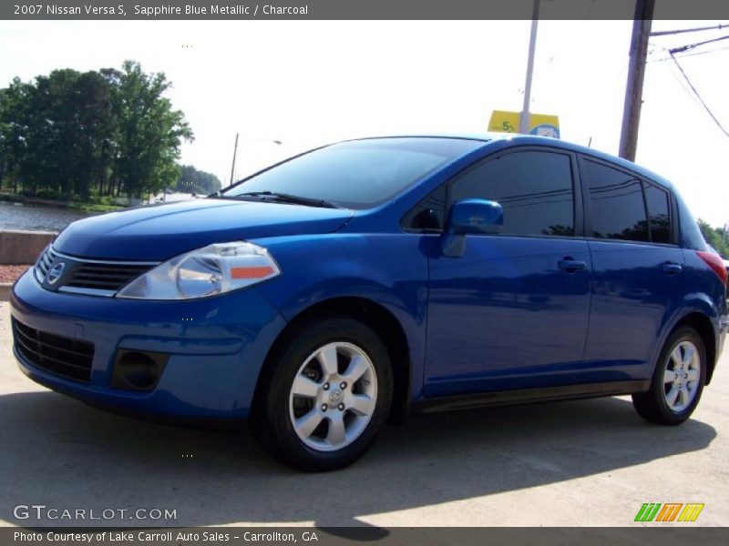 Sapphire Blue Metallic / Charcoal 2007 Nissan Versa S
