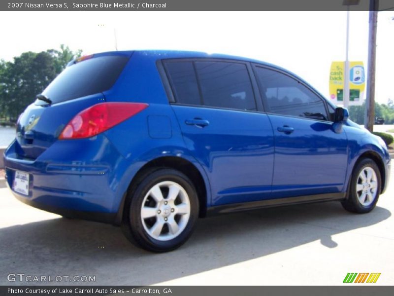 Sapphire Blue Metallic / Charcoal 2007 Nissan Versa S
