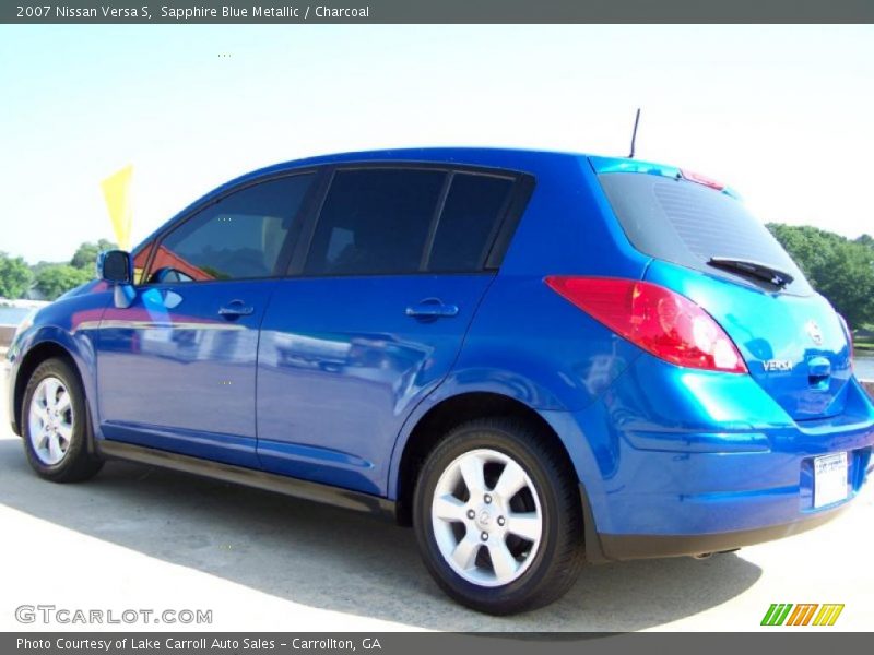 Sapphire Blue Metallic / Charcoal 2007 Nissan Versa S