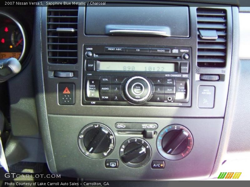 Sapphire Blue Metallic / Charcoal 2007 Nissan Versa S