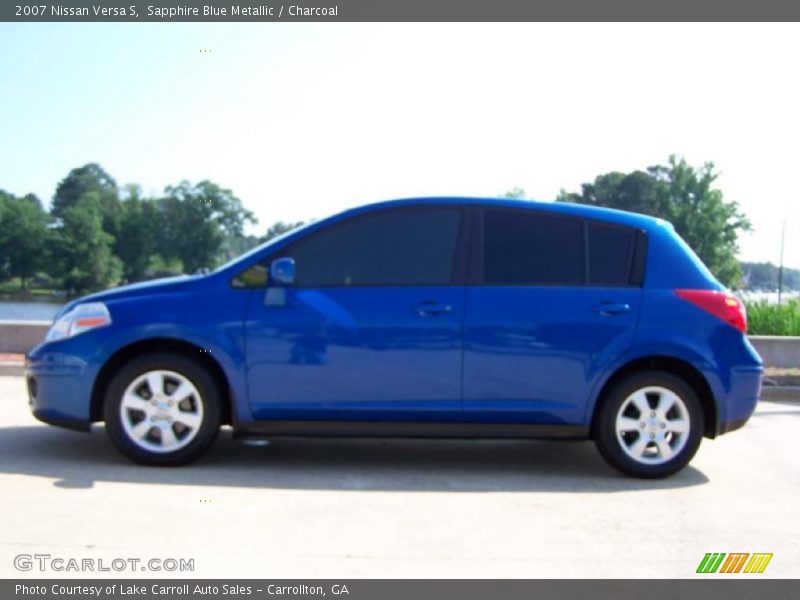 Sapphire Blue Metallic / Charcoal 2007 Nissan Versa S